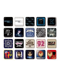 RILY'S NIGHT/LOST "R" square can badge/20 types in total