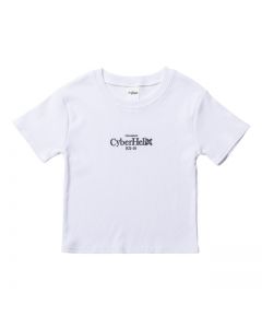 "CyberHelix" RX-16 cropped T-shirt/WHITE