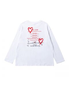 [Rescheduled performance ver.]THE LOVE Oversized long sleeve T-shirt/WHITE
