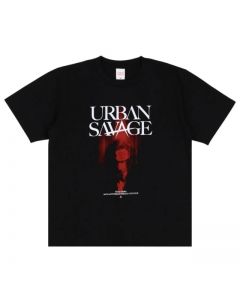 URBAN SAVAGE Photo T-shirt/BLACK