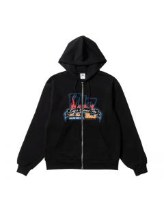 LIFE GOES ON Zip Hoodie/BLACK
