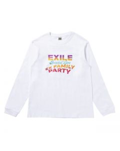 EX FAMILY PARTY Long Sleeve T-shirt/WHITE