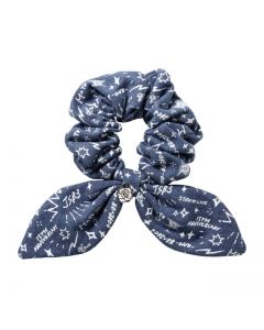 JSB FOREVER ～ONE～ Blue Denim Ribbon Scrunchie