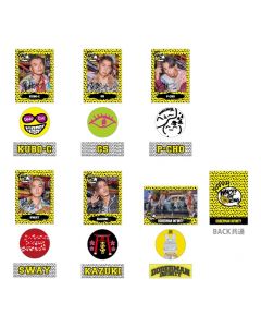 DOGG RUN Dobell's drawing sticker 2 pieces & card set / 6 types in total