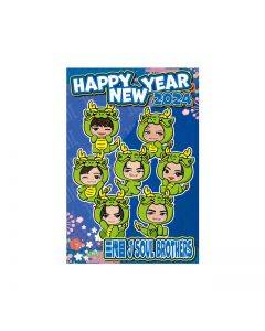 NEW YEAR 2024 New Year's card 3 pieces set/J SOUL BROTHERS Ⅲ