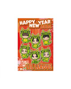 NEW YEAR 2024 New Year's card 3 pieces set/LIL LEAGUE